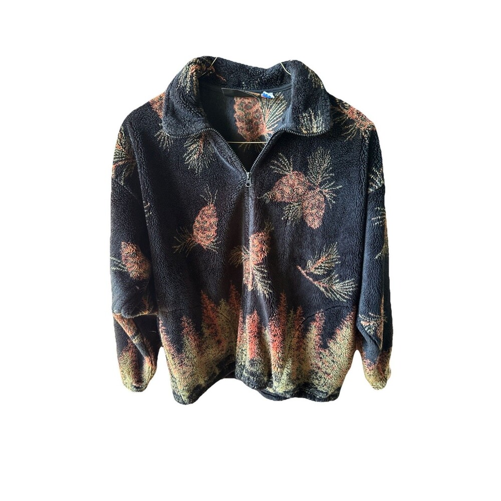 Cobblestone Canyon Fleece Jacket, Pockets, Full Zip Large (Review Measurements)